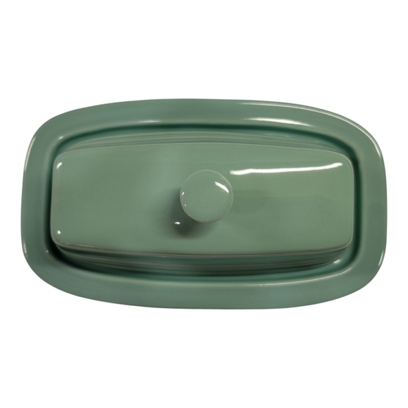 Fiestaware 1/4 Lb Butter Dish Seamist - Picture 2 of 5